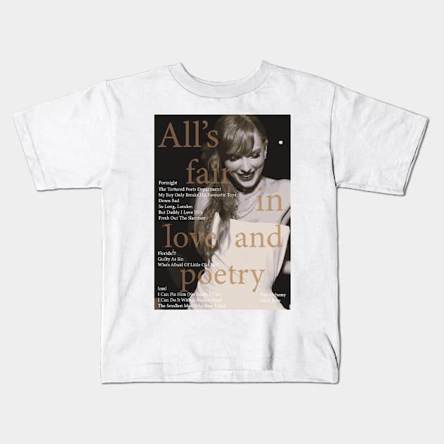 the tortured poets departament taylor swift Kids T-Shirt by arasstiel